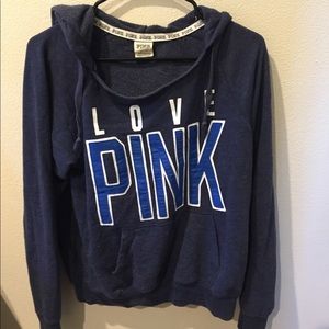 Victoria’s Secret “pink” navy pullover hoodie